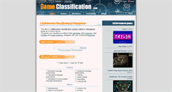 Desktop Screenshot of gameclassification.com